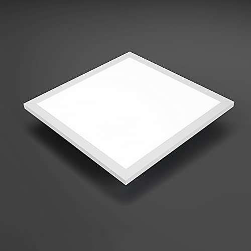 IMPTS LED Panel Ceiling Light Warm White 40 x 40 cm Ultra Flat Square Ceiling Light Ceiling Light 24 W s 150 W Bulb 1950 Lumens Ideal for Bedroom