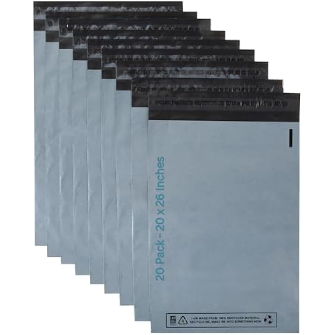 DVIVA 20pcs Postage Bags for Clothes |20"x26" Waterproof and Tear-Proof Mailing Bags | Large Parcel Bags for Delivery, Shipping & Packages