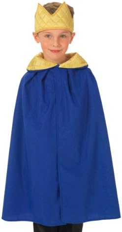 Charlie Crow King or Queen cloak Nativity/Christmas Costume for Kids | one size 3-8 yrs | Four colours available.