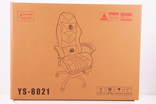 Play haha.Ergonomic reclining seat with footrest adjustable headrest and lumbar cushion high back support padded armrests PU leather finish for gaming home or office use