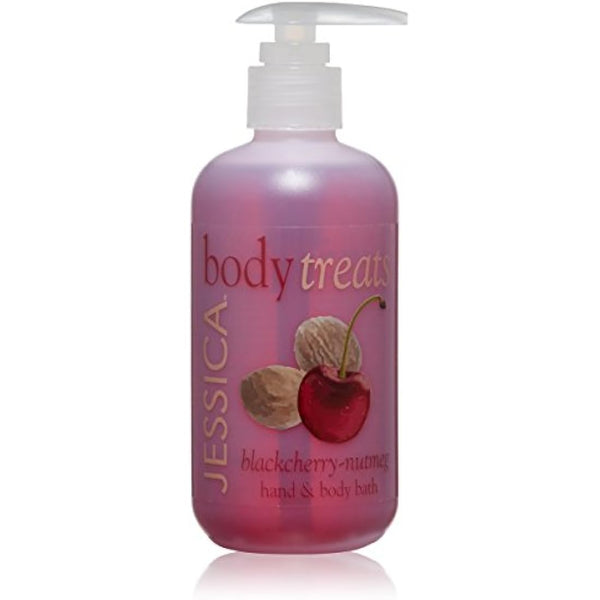 JESSICA Body Treats Hand and Body Bath, Blackcherry Nutmeg, 251 ml