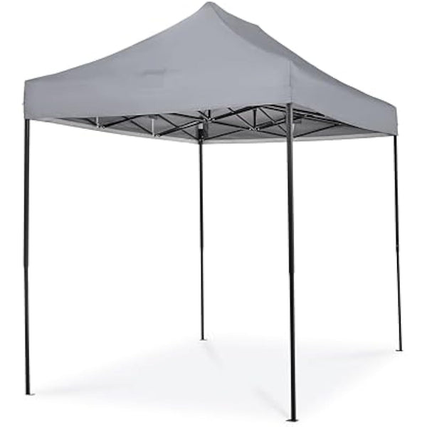 All Seasons Gazebos, 3x2m Heavy Duty Fully Waterproof, Premium Pop Up Gazebo + Carry Bag and Weights (Metallic Grey)