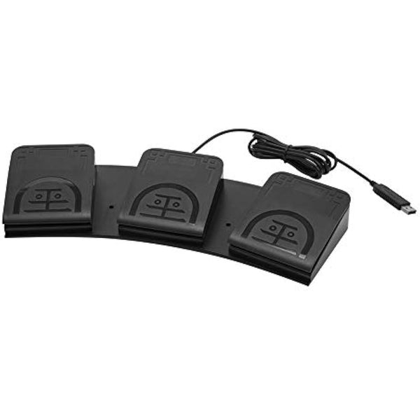 iKKEGOL Upgraded USB Triple Foot Pedal Optical Switch Control 3 Key Button Program Computer Keyboard Mouse Game Action HID