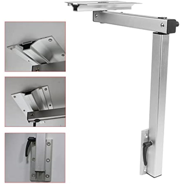 MARVIX Detachable 360 Swivel Table Leg System Adjustable Swing Out Table Base Bracket Support T5 T6 Campervan Caravan Motorhome Boat