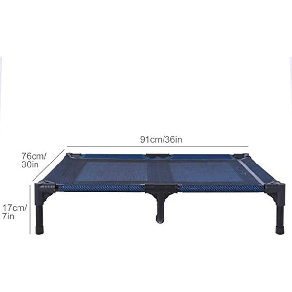 ANWA Elevated Dog Bed Large Size, Raised Dog Bed Outdoor Use, Portable Dog Cot Large Dogs