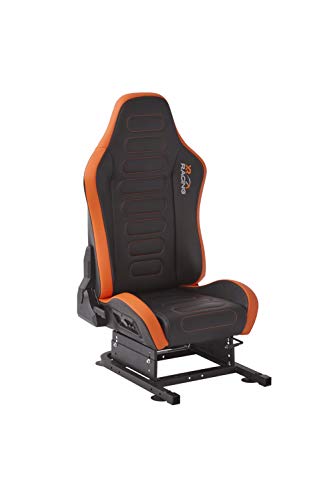 X-Rocker Steering Wheel Stand, Foldable Racing Wheel Stand with Seat Fixing Rod, Adjustable Height, Adjustable Angle, Suitable for Logitech, XBOX, Madcatz, Playstation, Racing Wheel Stand - Black