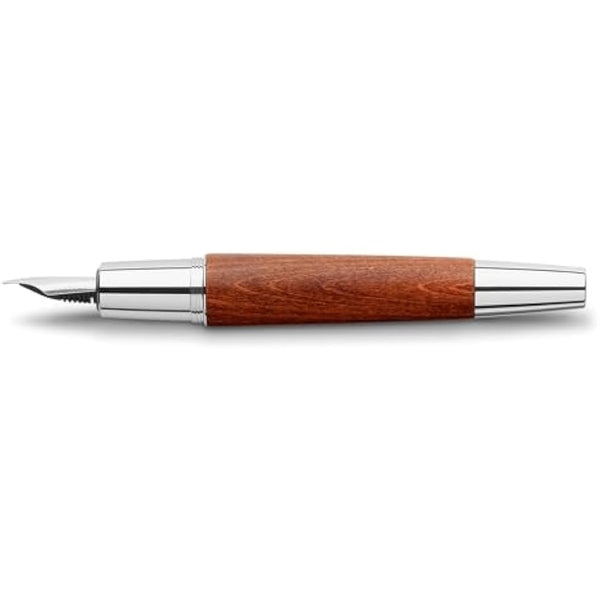 Faber Castell F148200Faber-Castell E-Motion fountain Pen Brown M, Pear wood brown.