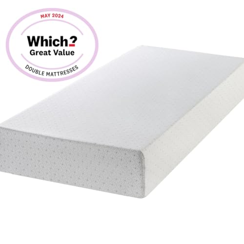 ZINUS Single Mattress - Memory Foam - 90x190cm/3x6ft - Height 13cm/5in - Medium Firmness - Orthopaedic Support with Comfort foam - Green tea Designed in UK standards