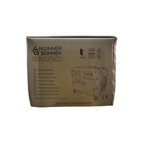 KS 9300DE-1/3 ATSR, diesel emergency generator 7500 W (400 V) / 6500 W (230 V), VTS phase switching system, diesel power generator EURO 5, LED display, air preheater, ATS connection