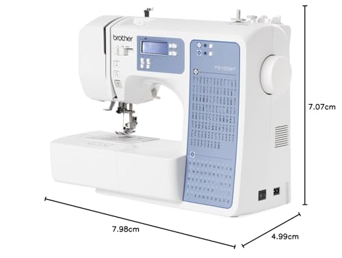 Brother FS100WT Free Motion Embroidery/Sewing and Quilting Machine, 51x32x45, White