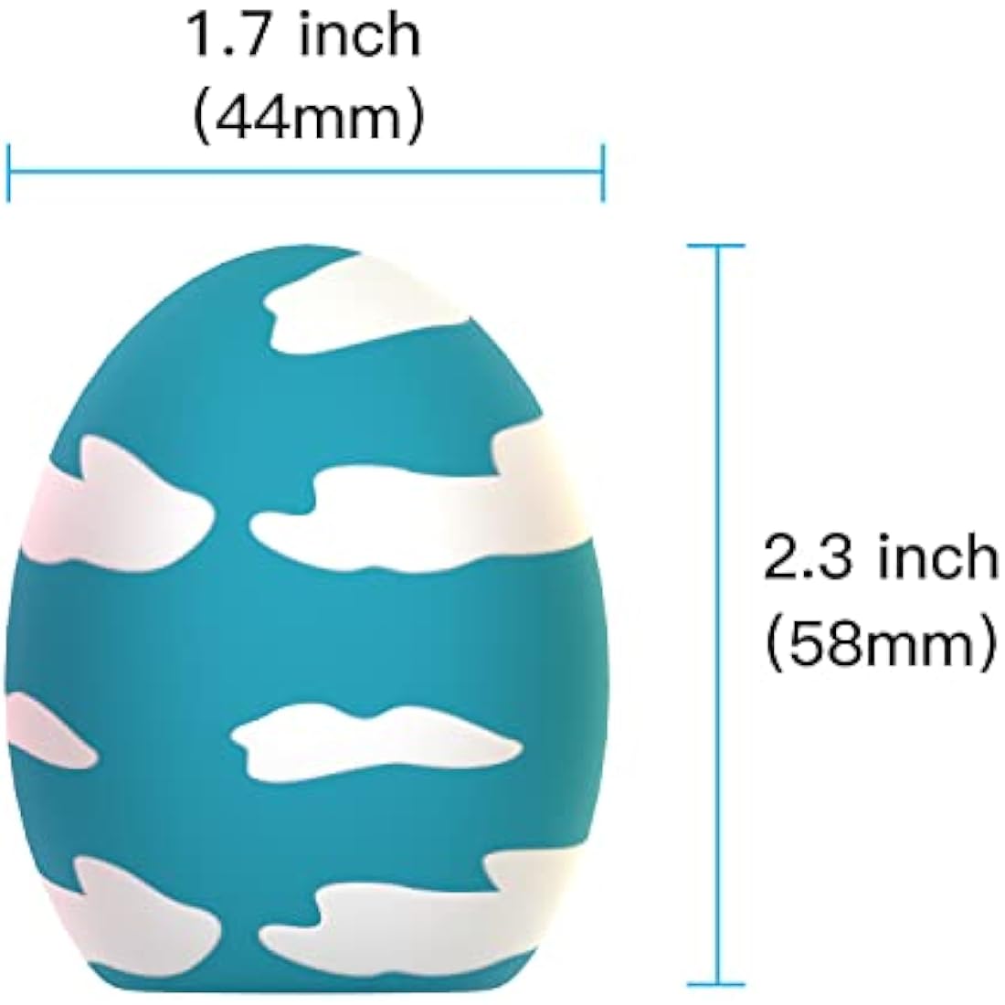 Dog Squeaky Toy, 3 PCS Latex Bouncy Egg Balls with Squeaker for Puppy Small Pet Dogs, Soft Rubber Sound Toys for Interactive Fetch Play (3 Pack - B)