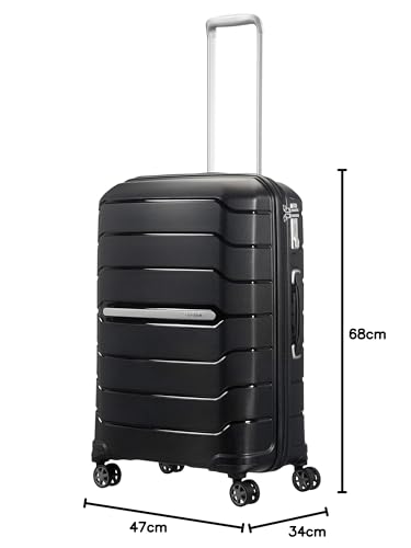 Samsonite Flux - Spinner L, Expandable Suitcase, 75 cm, 99/111 L, Red (Red)