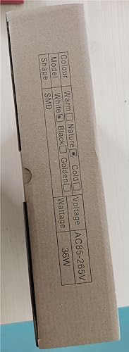 zemty 2 Packs 29CM 36W LED Ceiling Lights, 3240LM Waterproof Bathroom Light, Super Bright 6500K Daylight White Ceiling Lamp, Modern Square Flush Lighting for Kitchen Hallway Living Room Bedroom