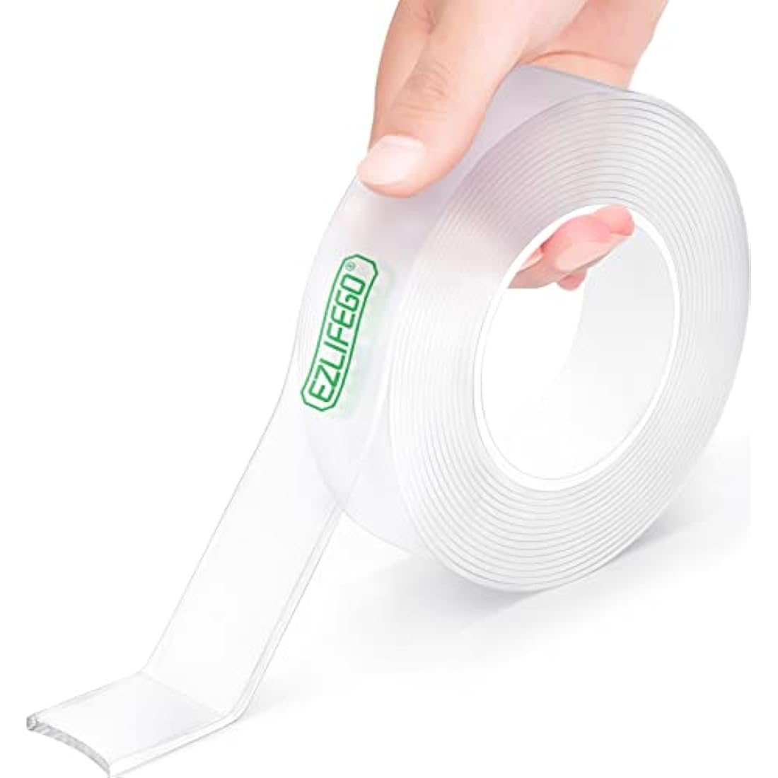 EZlifego Double Sided Tape Heavy Duty, Extra Large Strong Nano Mounting Tape Sticky Pads(5.0m * 3.0cm), Multipurpose Removable Clear adhesive Picture Hanging Strips, Easy to Use