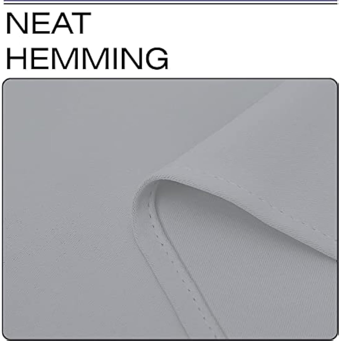 Hachette Thermal Blackout Curtains Eyelet Ring Top Including Pair of Tiebacks (Silver Grey, 90" X 90")