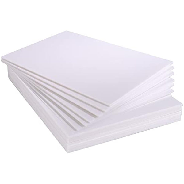 ASelected 10 Pack A3 (420 x 297mm) Foam Board, 5mm Thick Polystyrene Foam Sheet for Model Making, Mounting Photos, Presentations, Arts and Crafts Projects (White)