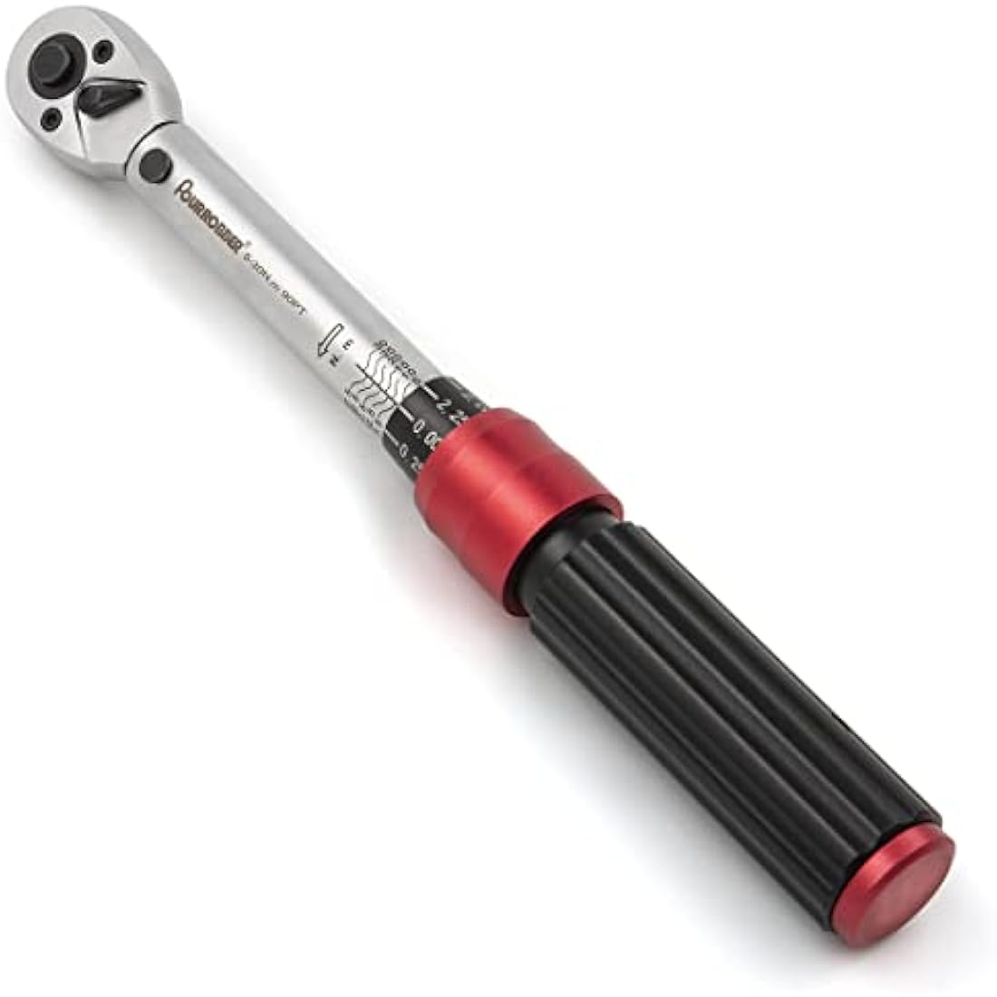 FOURROBBER Torque Wrench 1/4-inch Drive Click Dual-Direction Adjustable 90-Tooth Torque Wrench 5-30Nm,Accuracy ± 3%