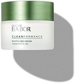 DOCTOR BABOR CLEANFORMANCE CBD Face Cream for stressed and damaged Skin, With Cannabidiol, Vegan Formula, Phyto CBD Cream, 1 x 50 ml
