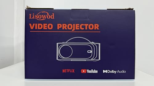 [AI MOVIN OS Netflix Officially&Dolby]Smart 4K Projector with WiFi6 and Bluetooth-800ANSI Native 1080P Lisowod Portable Home Cinema Projector with Electric Focus&Keystone, Compatible with iOS, Android