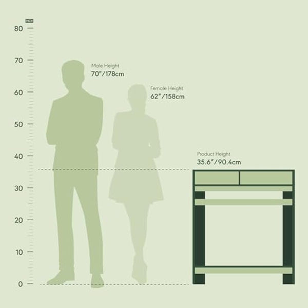 Furinno Simplistic A Frame Computer Desk, Study Desk, Writing Desk, Dark Walnut