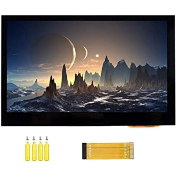 4.3inch DSI LCD Capacitive Touch Screen Display 800×480 Resolution IPS Wide Angle Monitor for Raspberry Pi 4B/3B+/3A+/3B/2B/B+/A+, Supports Ubuntu/Kali / WIN10 IoT