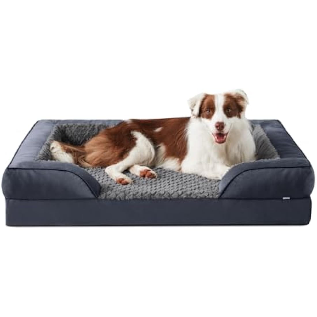 JOEJOY Large Dog Bed, Orthopedic Memory Foam Dog Beds, Washable Pet Bed, Grey, Fits up to 50lbs, Good for Doberman Pinscher, Sheltie, Border Collie, Australian Herding Dog