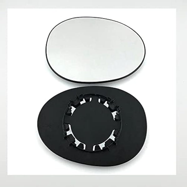 Fits Toyota Aygo, For 2009 to 2015 MAY Convex Wing Mirror Glass LEFT HAND (UK Passenger Side)