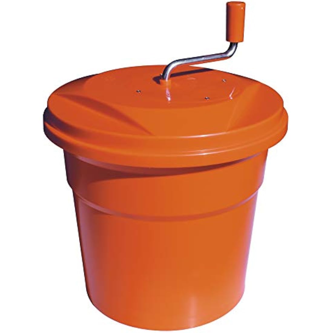 Dynamic Manual Salad Spinner 20 Litre, Orange, HACCP Compliant Sealed Cover, Lettuce Spinner, Manual Salad Spinner Dryer, Built in Drain Tube, Size: 500 x 430 cm CE885