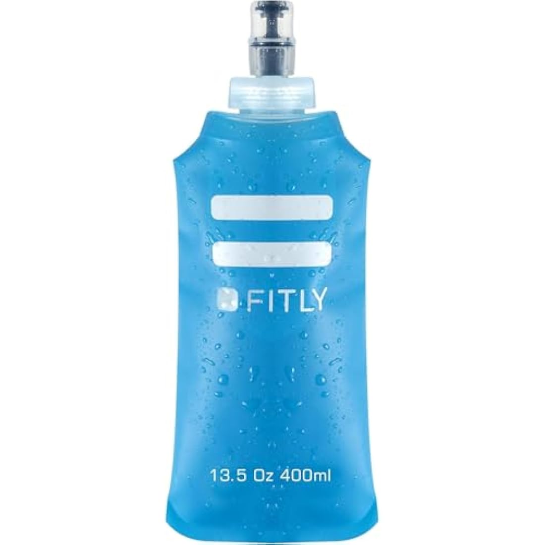 FITLY Soft Water Bottle | Shrink As You Drink Soft Flask for Hydration Pack | Folding Water Bottle Ideal for Running, Hiking, Cycling, Climbing & Rigorous Activity
