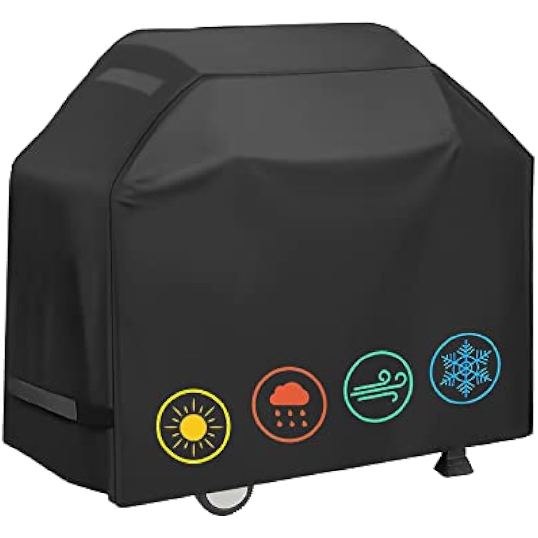 Grill Cover, Waterproof BBQ Grill Cover, 58 inch Rip-Proof and Anti-UV Barbecue Gas Grill Cover Compatible for Weber Char-Broil Nexgrill Grills and More