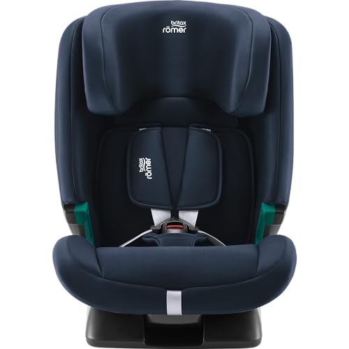 BRITAX RÖMER Car Seat EVOLVAFIX, with ISOFIX, Child from 76 to 150 cm (i-Size), from 15 Months to 12 Years, Space Black