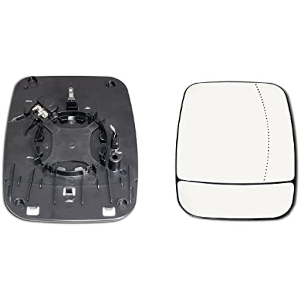Fits in TRAFIC 2014 to 2022 DOOR WING MIRROR GLASS HEATED WITH BASE PLATE RIGHT DRIVER SIDE