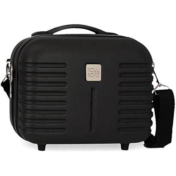 Roll Road India Adaptable Beauty Case Black 29x21x15 cms ABS