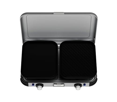 Campingaz Camping Kitchen 2 Camping Stove | 2 x 2000 Watts | 2-Burner Gas Stove with removable pan Supports | portable & compact