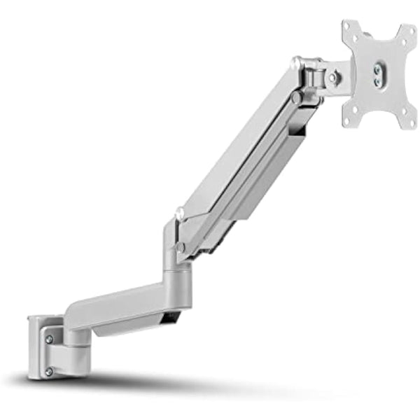 InLine Slatwall 23183C Lifter Monitor Wall Mount for Slatwall System, Wall or Table Mounting, with Arm, Desk Mount for 17-32 Inch Screen, VESA 75/100 mm Silver Grey, 23183C