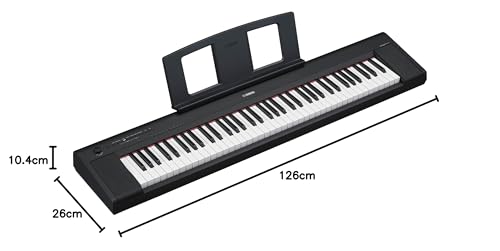 Yamaha NP-15 Piaggero Digital Keyboard with 61 Touch Sensitive Keys and 15 Instrumental Voices, Lightweight and Portable