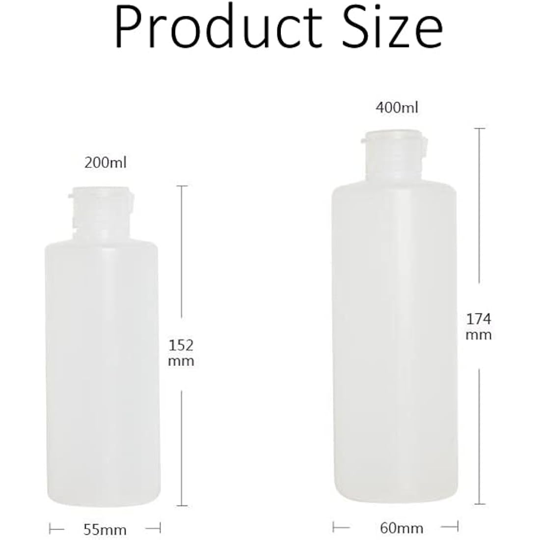 2PCS 200ml Travel Plastic Soft Tubes Bottle Emulsion Make up Cosmetics Container For Facial Cleanser Shampoo Shower
