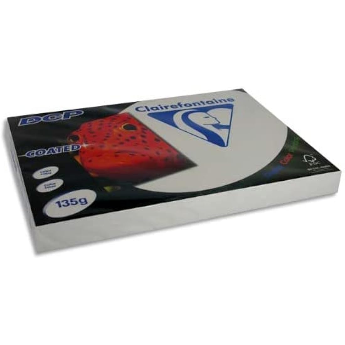 Clairefontaine Ream of 250 Sheets of A4 135g DCP Paper - Gloss Coated on Both Sides
