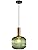 MZStech Modern Chandelier Light,Gold Copper Pendant Light Socket with Green Glass Pendant Lamp Shade,LED Hanging Lamp