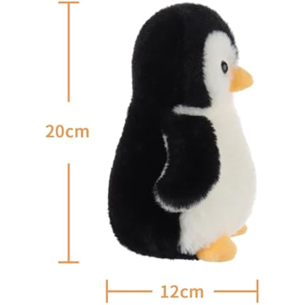 Apricot Lamb Soft Toys Plush Black Penguin Stuffed Animal Soft Cuddly Perfect for Child (Black Penguin, 8 Inches)