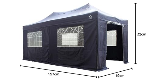 All Seasons Gazebos Heavy Duty, 100% waterproof, 3x6m Pop up Gazebo with 4 x fully waterproof superior Side Walls. 17 Colours ava