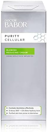DOCTOR BABOR 24h Anti-Blemish Face Cream for Blemished Skin and Acne, Mattifying Effect, Vegan Formula, Blemish Reducing Cream, 1 x 50ml
