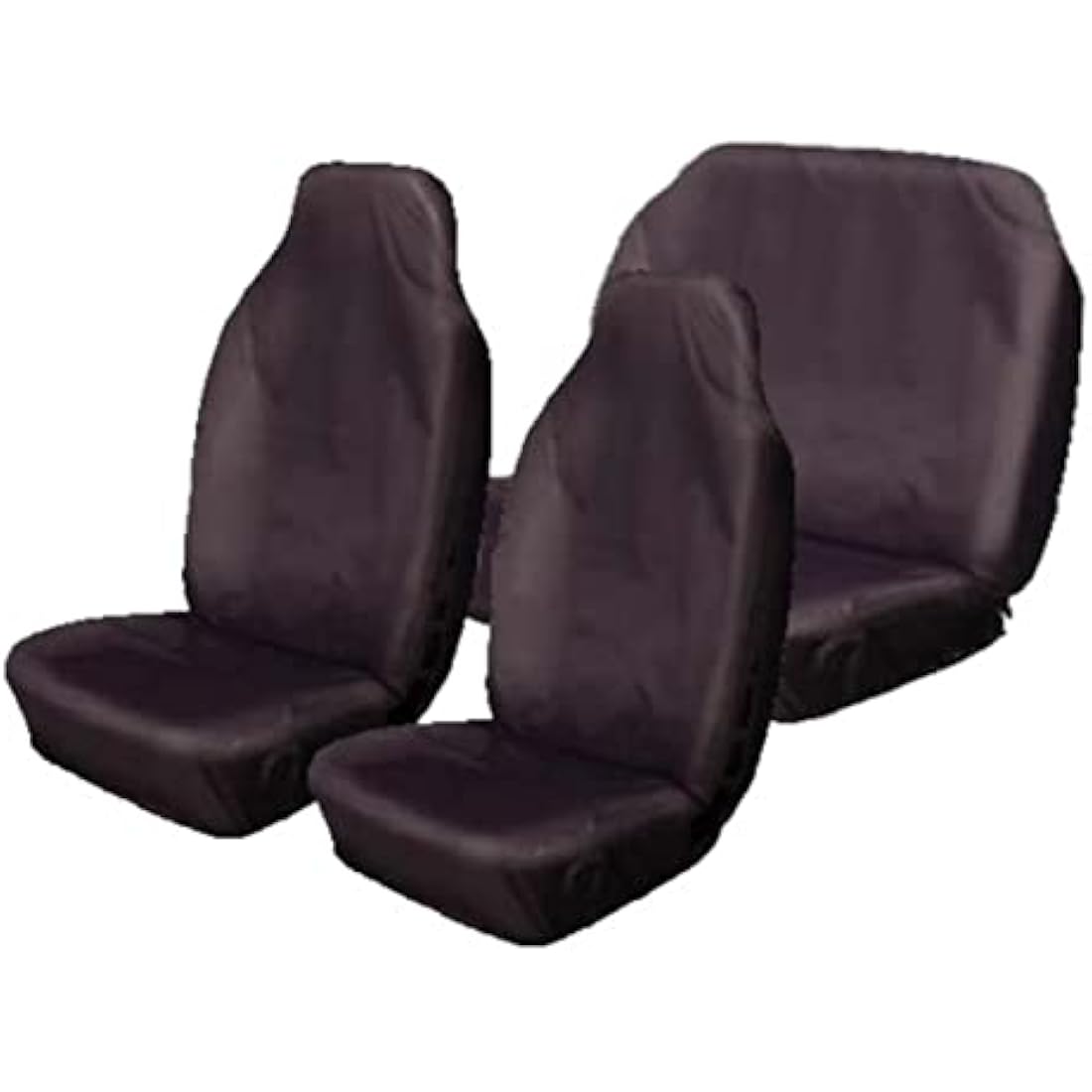 Carseatcover-UK BLKWPFS237 Car Seat Covers, Heavy Duty, Waterproof, Full Set, Black