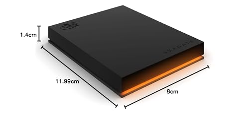 Seagate Game Drive for PS4/PS5 5TB, External HDD, USB 3.0, Officially Licensed, Blue LED, incl 2 weeks Playstation+ (STLV5000202)