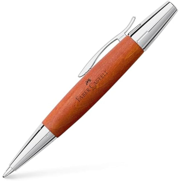 E-MOTION BALLPOINT WOOD/CHROME BROWN