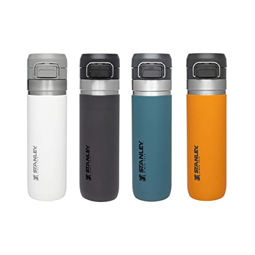 STANLEY Quick Flip Stainless Steel Water Bottle 0.47L - Keeps Cold For 7 Hours - Leakproof - BPA-Free Thermal Flask - Dishwasher Safe - Cup Holder Compatible