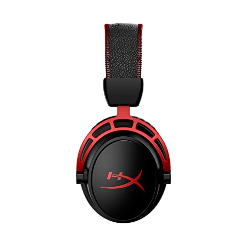 HyperX Cloud Alpha Wireless - Gaming Headset for PC, 300-hour battery life, DTS Headphone:X Spatial Audio, Memory foam, Dual Chamber Drivers, Noise-cancelling mic, Durable aluminium frame