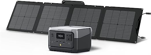 EF ECOFLOW RIVER 2 256Wh Portable Power Station with XT60 Cable, Solar Generator with LiFeP04, up to 600 W Power, Quick Charge in 1 Hour, Balcony Power for Camping/Emergency Power/Motorhomes/Home