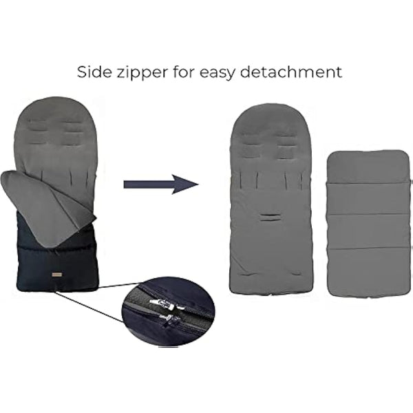 CrocnFrog Universal Baby Bunting Footmuff - Cosy Toes Fit Toddler Foot muff for Stroller,Buggy,Pushchair & Pram Footmuffs Comes with Warm and Soft Polar Fleece Water & Wind Proof to Protect Infant