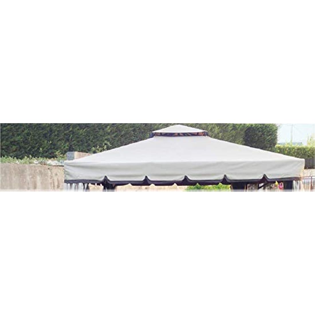 Replacement Cover for Gazebo PVC Garden Waterproof Rainproof Windproof (3X3 MT)